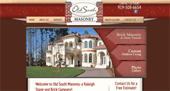 Desktop Screenshot of oldsouthmasonryinc.com