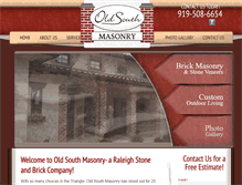 Tablet Screenshot of oldsouthmasonryinc.com
